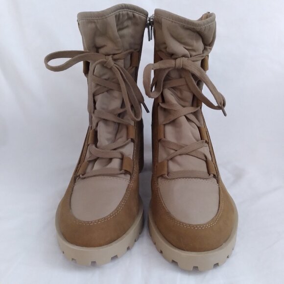 NWT Dolce Vita "Nollie" Tan Women's Combat Boots, Size 10 - Picture 6 of 11